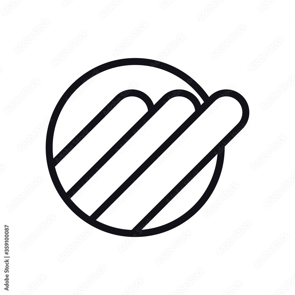 Poster geometric and abstract circle line style icon vector design