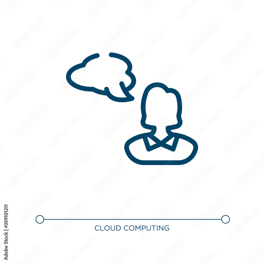 Poster silhouette with speech bubble icon. linear vector illustration from computer and media collection. o
