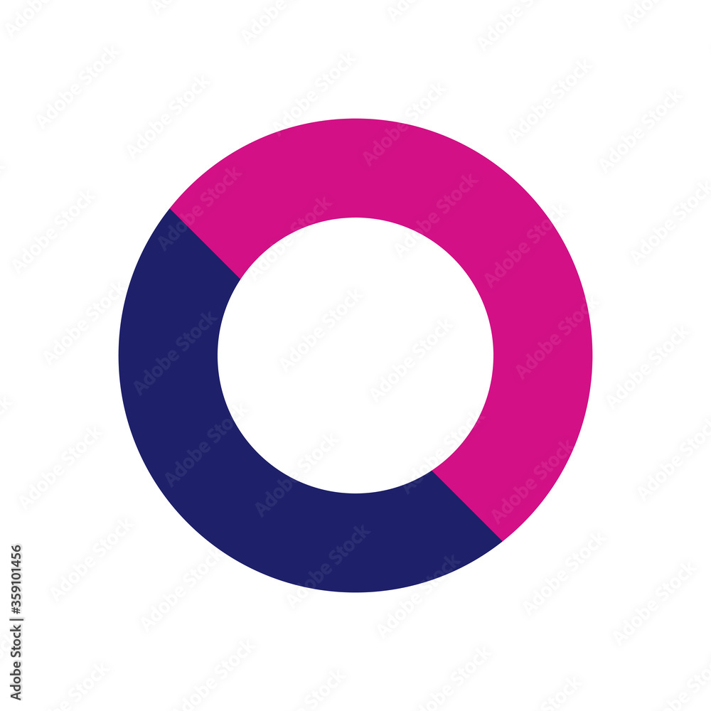 Poster geometric and abstract circle flat style icon vector design