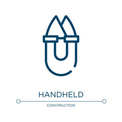 Handheld icon. Linear vector illustration from fashion design collection. Outline handheld icon vector. Thin line symbol for use on web and mobile apps, logo, print media.