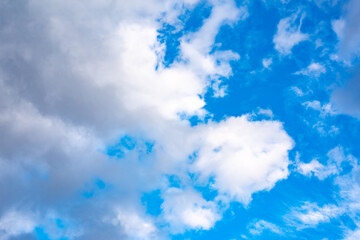 Blue sky with white clouds