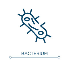 Bacterium icon. Linear vector illustration. Outline bacterium icon vector. Thin line symbol for use on web and mobile apps, logo, print media.