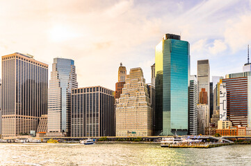 Fototapeta premium Architecture of New York City, USA. New York is the most populous city in the United States