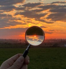 atardecer rural