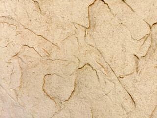 yellow plaster wall with yellow folds texture