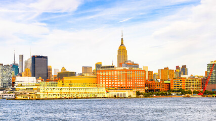 Architecture of New York City, USA. New York is the most populous city in the United States