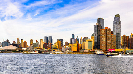 Architecture of New York City, USA. New York is the most populous city in the United States