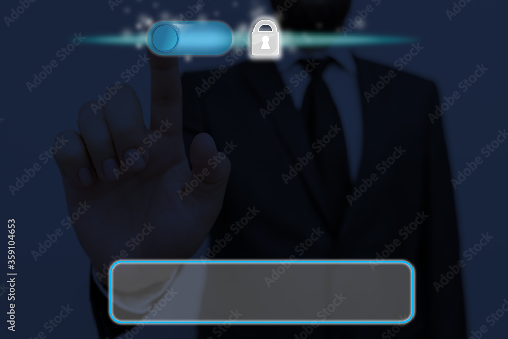 Poster graphics for web data information network security application system