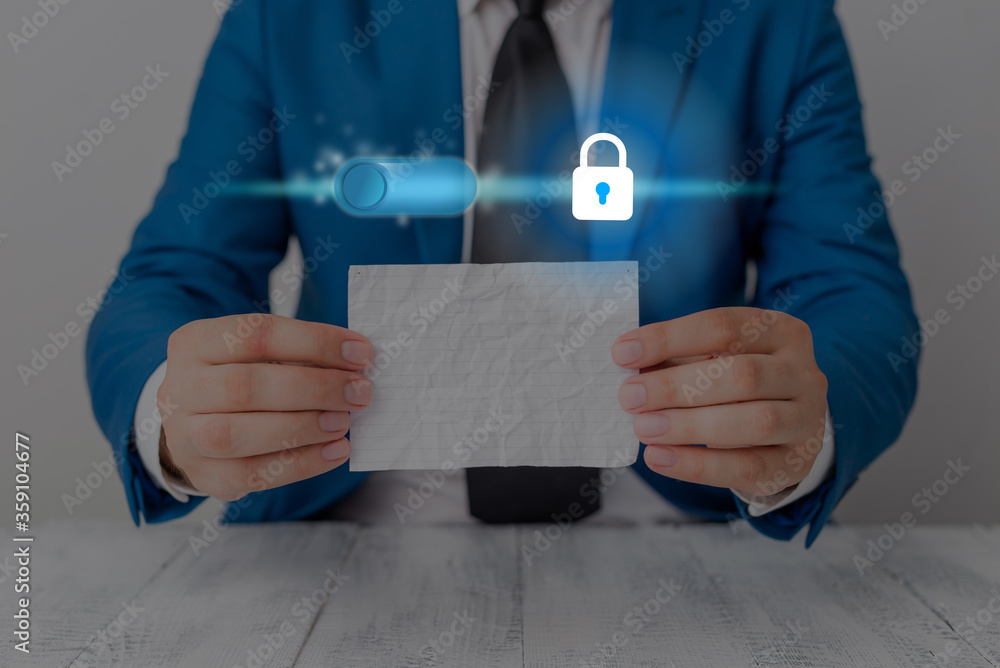 Aufkleber graphics padlock for web data information security application system