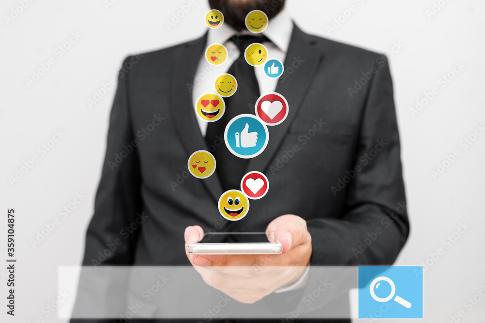 Canvas Prints social media digital network concepts design element icons illustration.