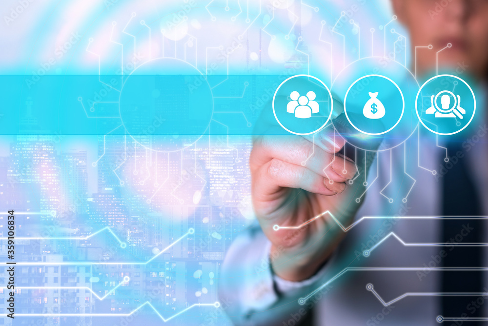 Poster system administrator control, gear configuration settings tools concept.