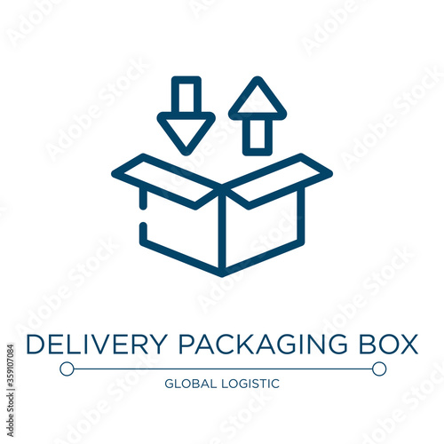 Delivery Packaging Box Icon Linear Vector Illustration From Logistics Delivery Collection Outline Delivery Packaging Box Icon Vector Thin Line Symbol For Use On Web And Mobile Apps Logo Print Wall Mural Vectorstockdesign Delivery Packaging Box Icon Linear Vector Illustration From Logistics Delivery Collection Outline Delivery Packaging Box Icon Vector Thin Line Symbol For Use On Web And Mobile Apps Logo Print Wall Mural Vectorstockdesign