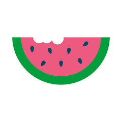 watermelon flat style icon vector design