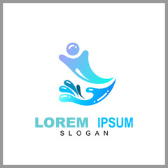 Family care logo template, people help and support symbol, medical clinic and healthy human logo vector