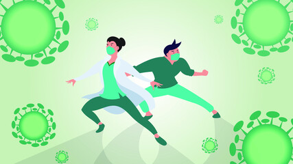 The Doctor Fights the Corona Virus