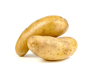 potatoes isolated on white background