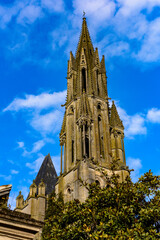 Fototapeta premium Roman Catholic church of Senlis, Medieval town in the Oise department, France