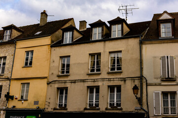 Building in Senlis, Medieval town in the Oise department,  France