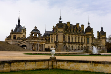 Castle of Chantilly, one of the famous chateau in France