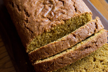 Loaf of pumpkin bread