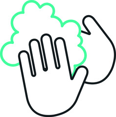 Wash your hands vector icon. Vector illustration.