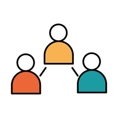 online education, conference seminar group, website and mobile training courses line and fill icon