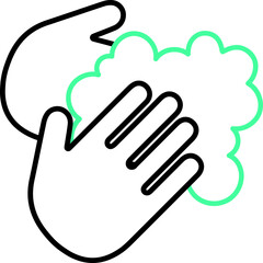 Obraz premium Wash your hands vector icon. Vector illustration.