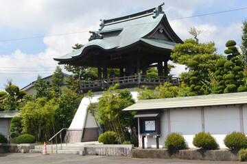 Gate of  Komyoji Temple on Nikko  Highway in Utsunomiya City,  Tochigi Prefecture.