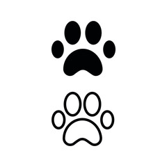 Dog icons set. Flat illustration.