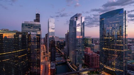 Chicago Skyline Time Lapse
