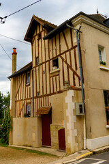 Fototapeta na wymiar Architecture of Amboise, a town in the Indre-et-Loire department, France