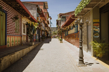 Fototapeta premium narrow street in the old town