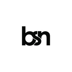 bsn letter original monogram logo design