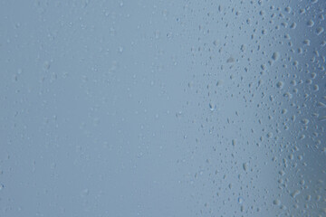 Water drops over blank background