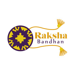 Raksha bandhan purple and yellow flower wristband vector design