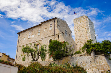 It's Old town of Antibes, Cote d'Azur, France. Antibes was founded as a 5th-century BC Greek colony...