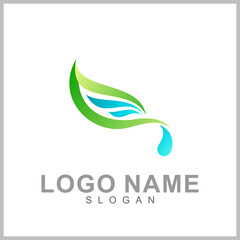 Leaf Logo Design. Nature And Environmental Icon. Health Care And Spa Symbol. Organic Food And Nutrition Vector