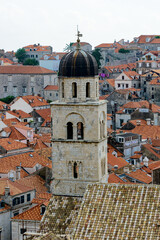 Fototapeta na wymiar It's Architecture of the Old town of Dubrovnik, Croatia. View from the walls
