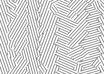 geometric line abstract pattern background in black and white