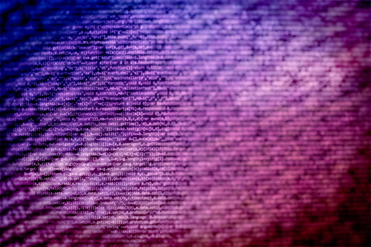 Web programming functions on laptop on laptop. IT business. Python code computer screen. Mobile application design Concept.