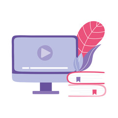 online training, computer books video, education and courses learning digital