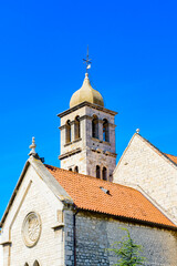 Obraz premium It's Architecture of the Old Town of Sibenik, Croatia