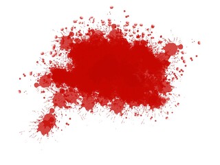 red paint splashes