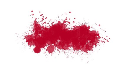 red paint splashes