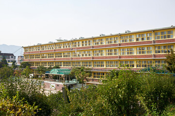 Fototapeta na wymiar Elementary School in Seoul, South Korea. 