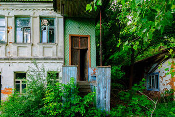 Abandoned house in Chernobyl, a town in Ukraine, famous by the nuclear reactor explosion disaster...