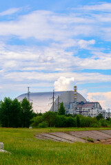 Chernobyl Nuclear Power Station in Ukraine on the river Prypyat.