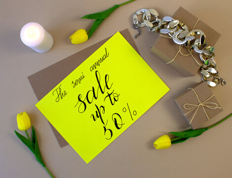 the announcement of the semi-annual sales and discounts of 50 percent - Powered by Adobe