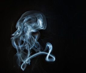 Close up of smoke abstract