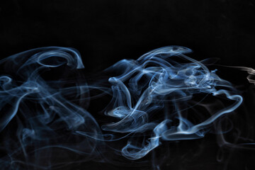 Close up of smoke abstract